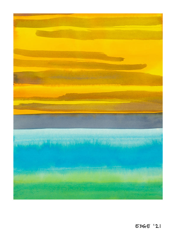 Tiger Sky on Tywyn Estuary (set of three)